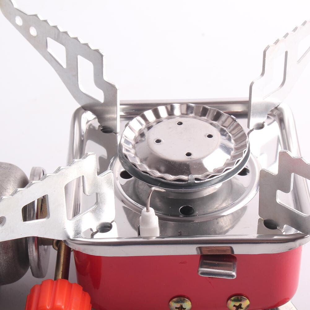 Gas Furnace for Barbecue Foldable Square Cooking Stove Outdoor Camping Picnic