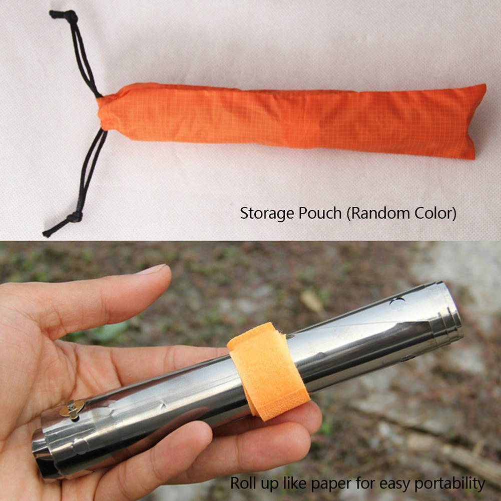 Windshield Portable Titanium W/ Storage Pouch Wind Block Windproof Plate