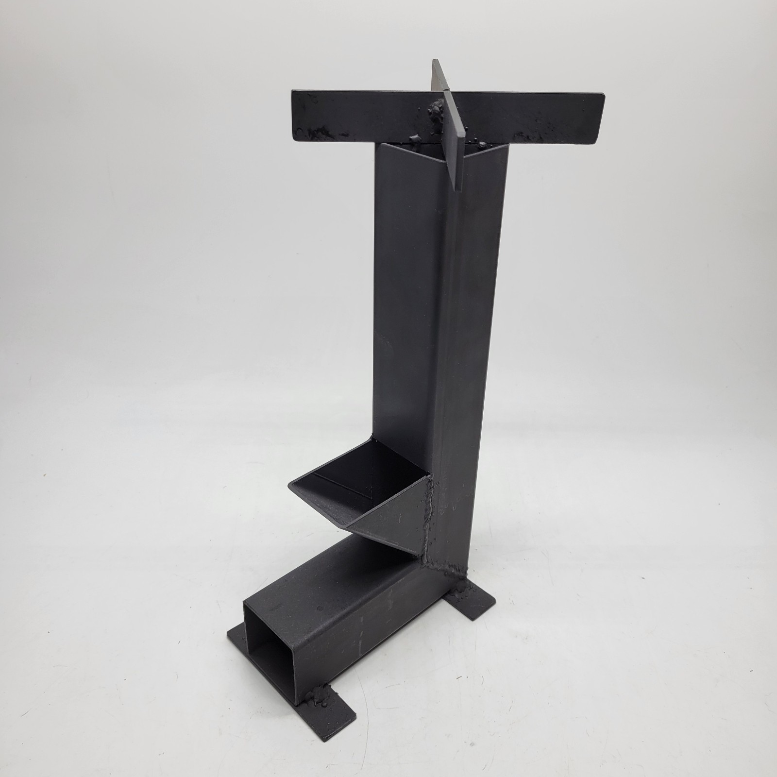 Rocket Stove Portable 2″ Compact Camping Hiking Outdoor Wood Burning Black
