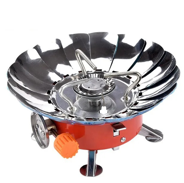 Portable Camping Gas Stove Burner Foldable Windproof Backpacking Outdoor Cook