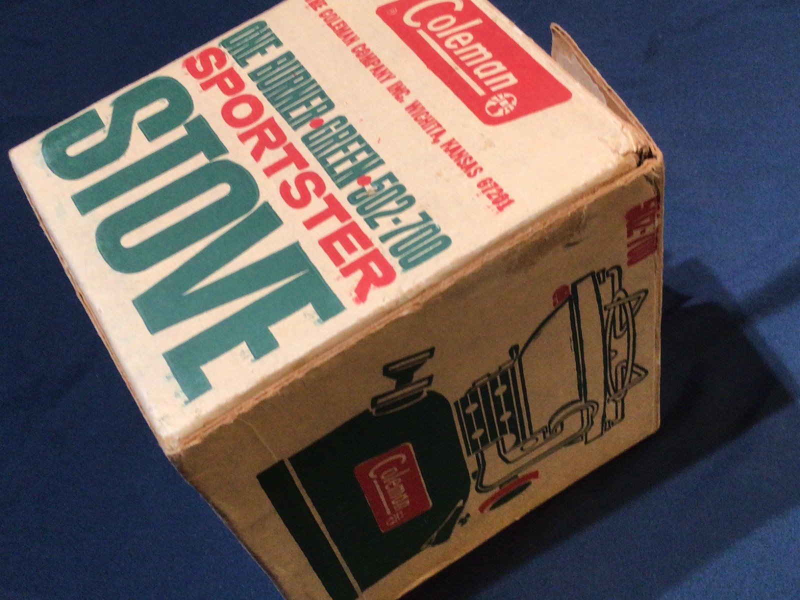 NEW Vintage 1971 COLEMAN Model 502-700 One Burner Sportster Stove NIB unfired 71
