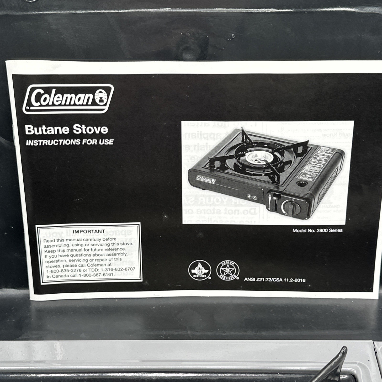 Coleman Portable 1-Burner Butane Gas Stove with Carry Case, Gray, 7650 BTU Max