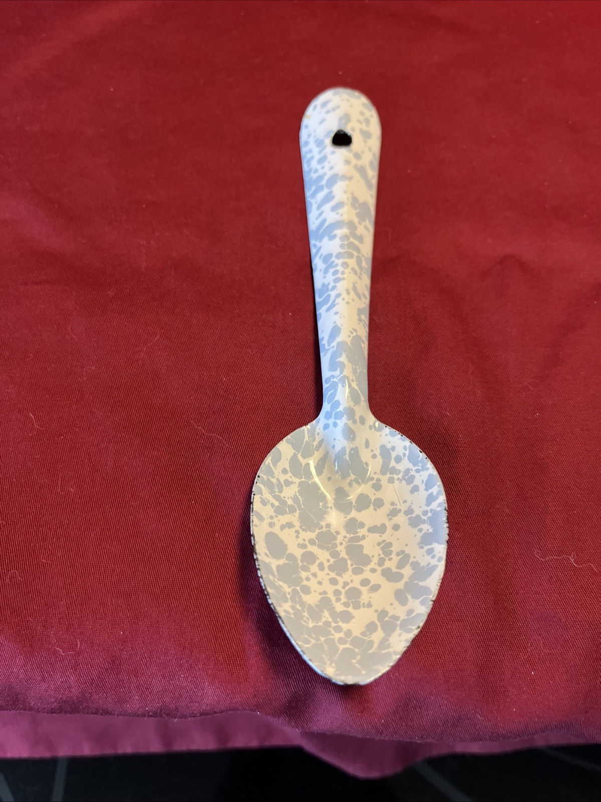 Enamel Camping Plate Serving Spoons & Crow Canyon Spoons Mixed Lot of 6 GUC