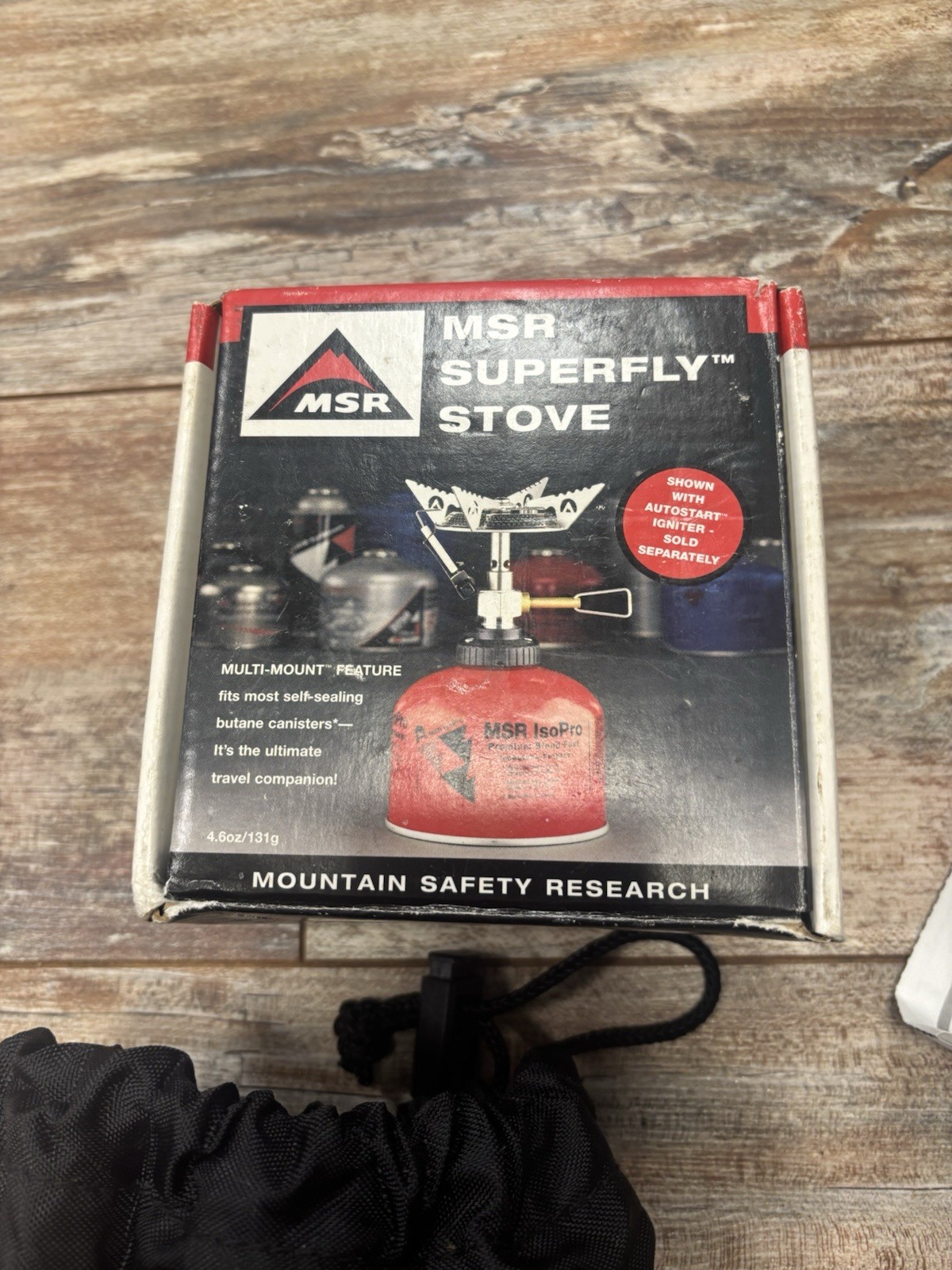 MSR Superfly Stove Auto Start Multi Mount Canister Camping Hiking Stove Boxed
