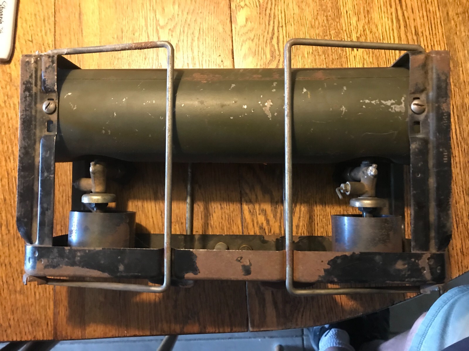 WWII U.S Military Gas Field Stove Double Burner w/ Case 1945