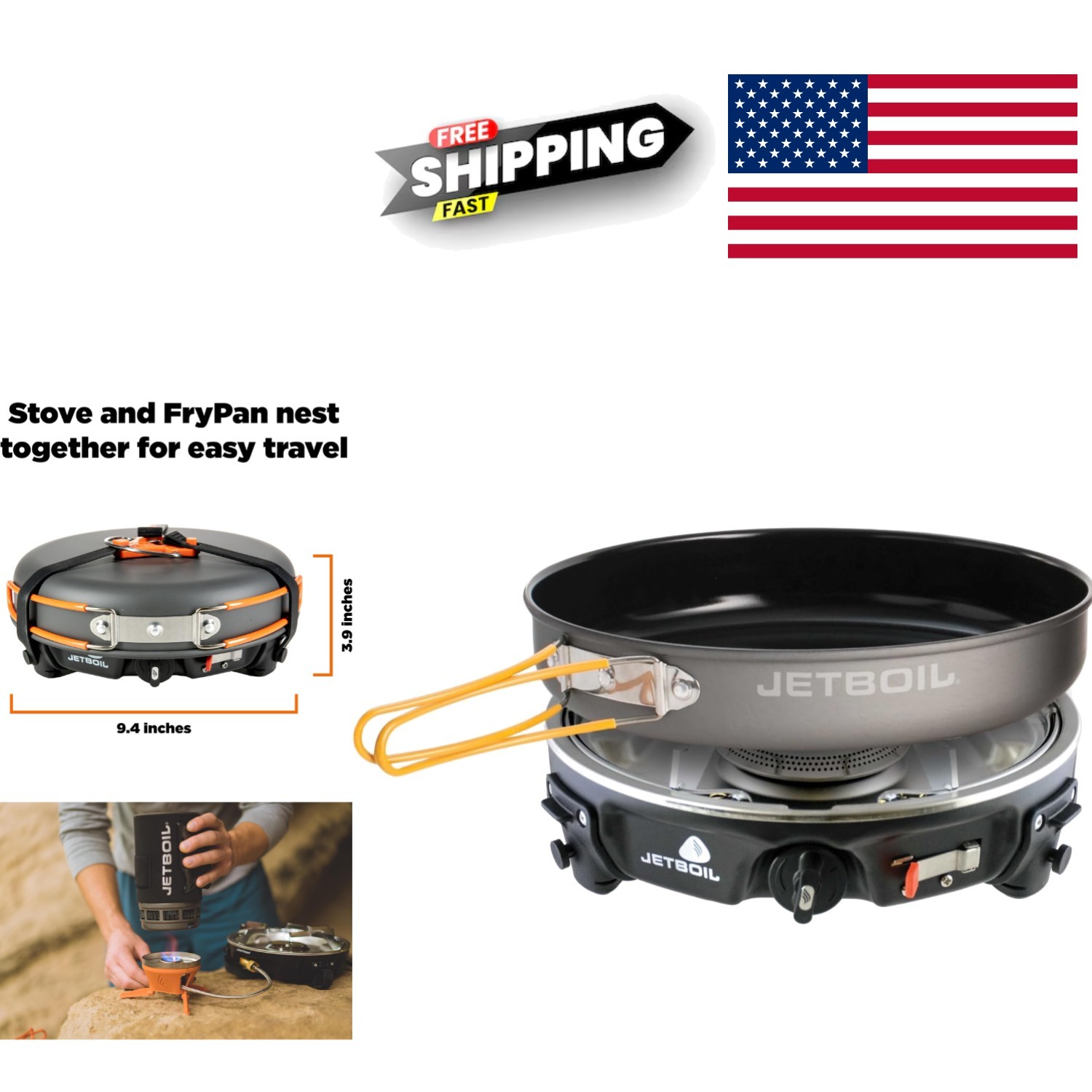High Performance Camping Stove with 10000 BTU Heat Output for Outdoor Adventures
