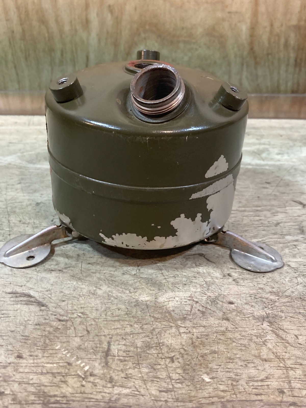 M1950 Coleman Stove – Fount Tank – Major paint and Decal loss