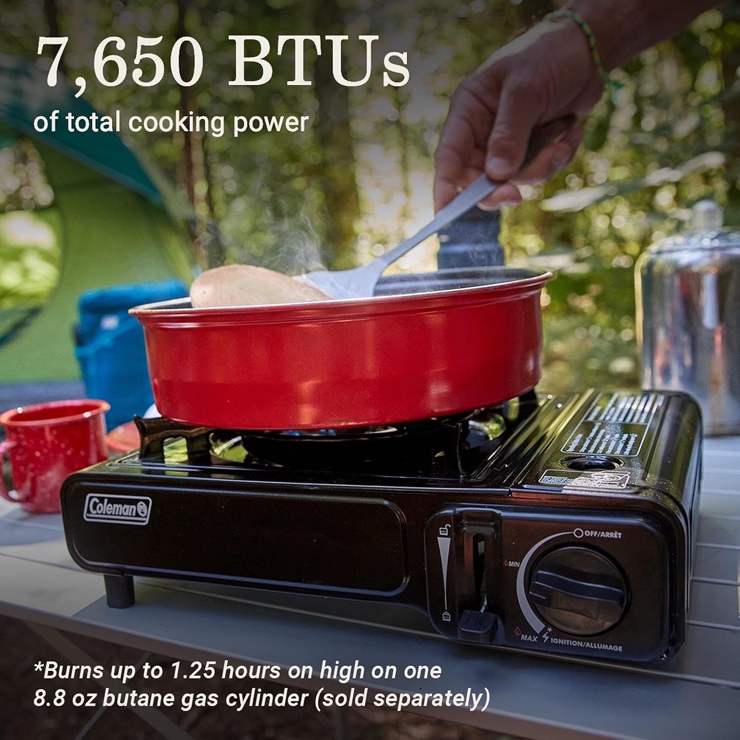 Classic 1-Burner Butane Stove, Portable Camping Cooktop with Carry Case & Ins…