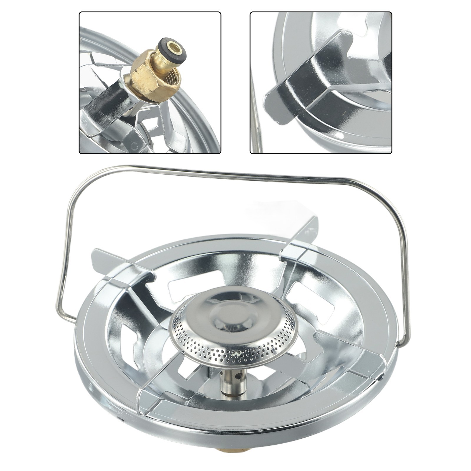 Outdoor Liquefied Gas Burner Cooker Top Camping Stove/Furnace Head With Handle.