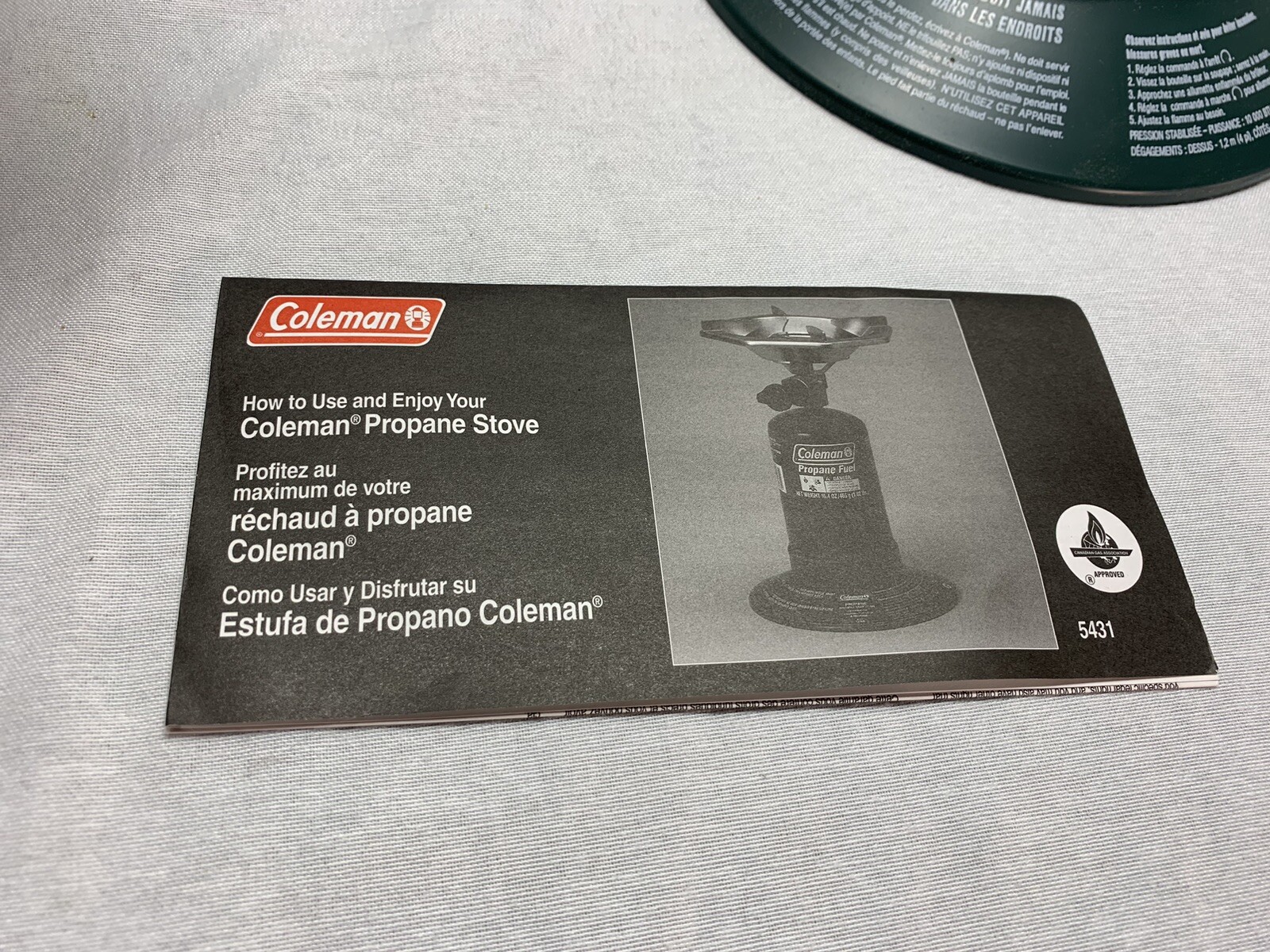 Vintage Coleman #5431-700G One Burner Propane Stove with Stand & Box