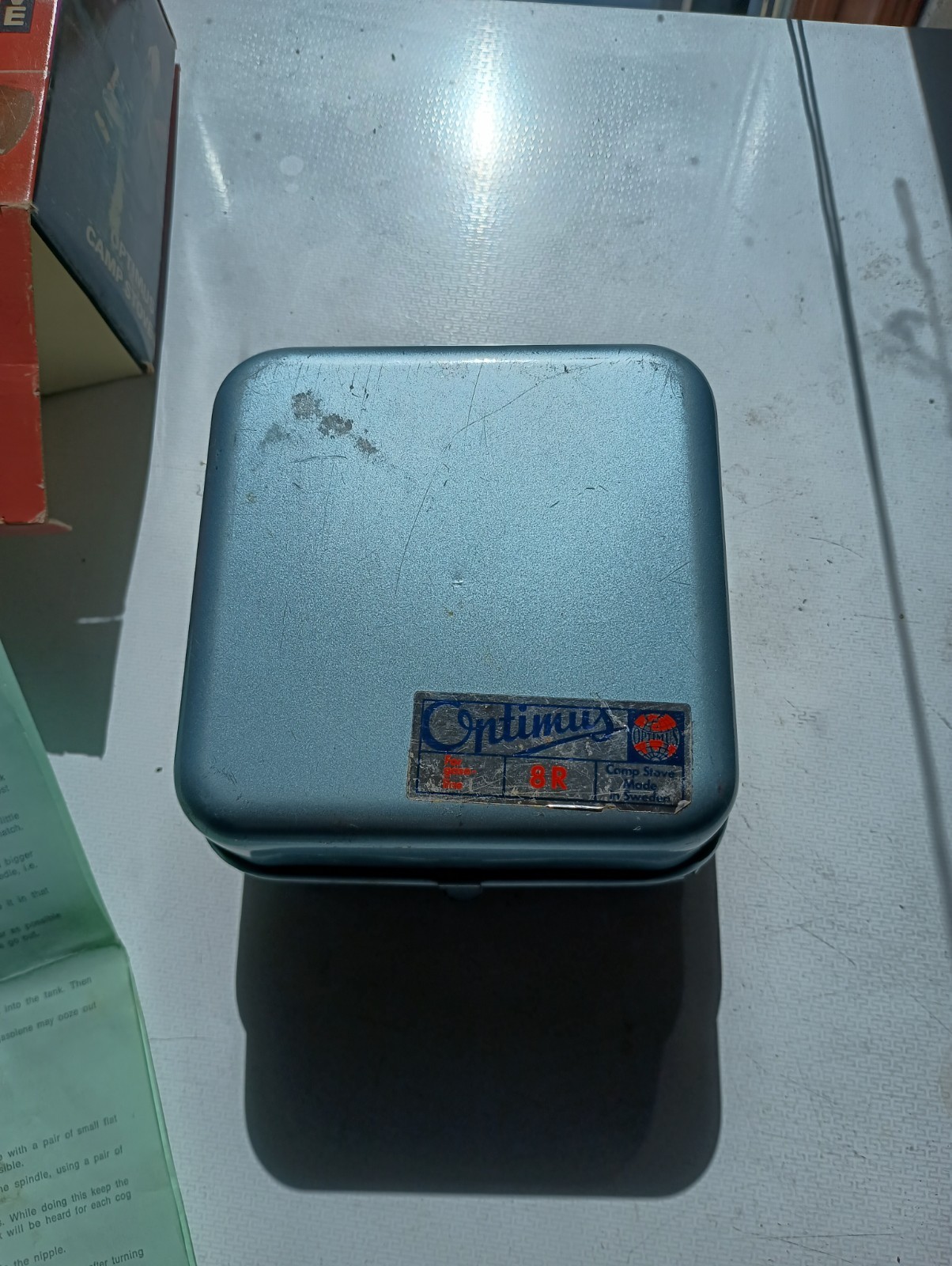 Vintage Optimus 8r Stove In Original Package