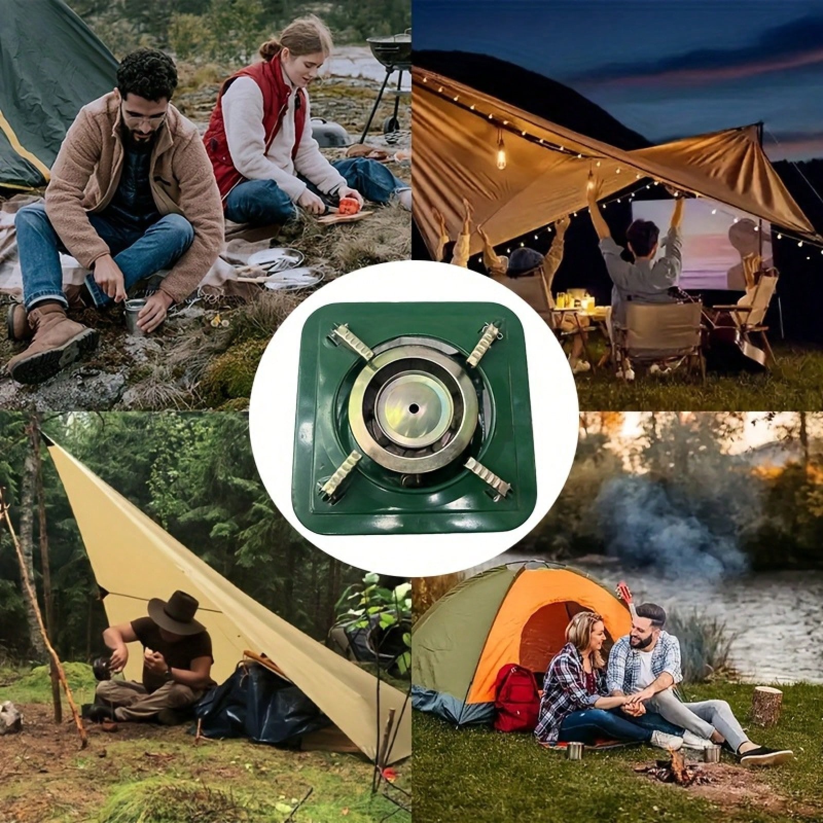This 16-Burner Stove Is A Outdoor Heating And Cooking Suitable For 2-3 People