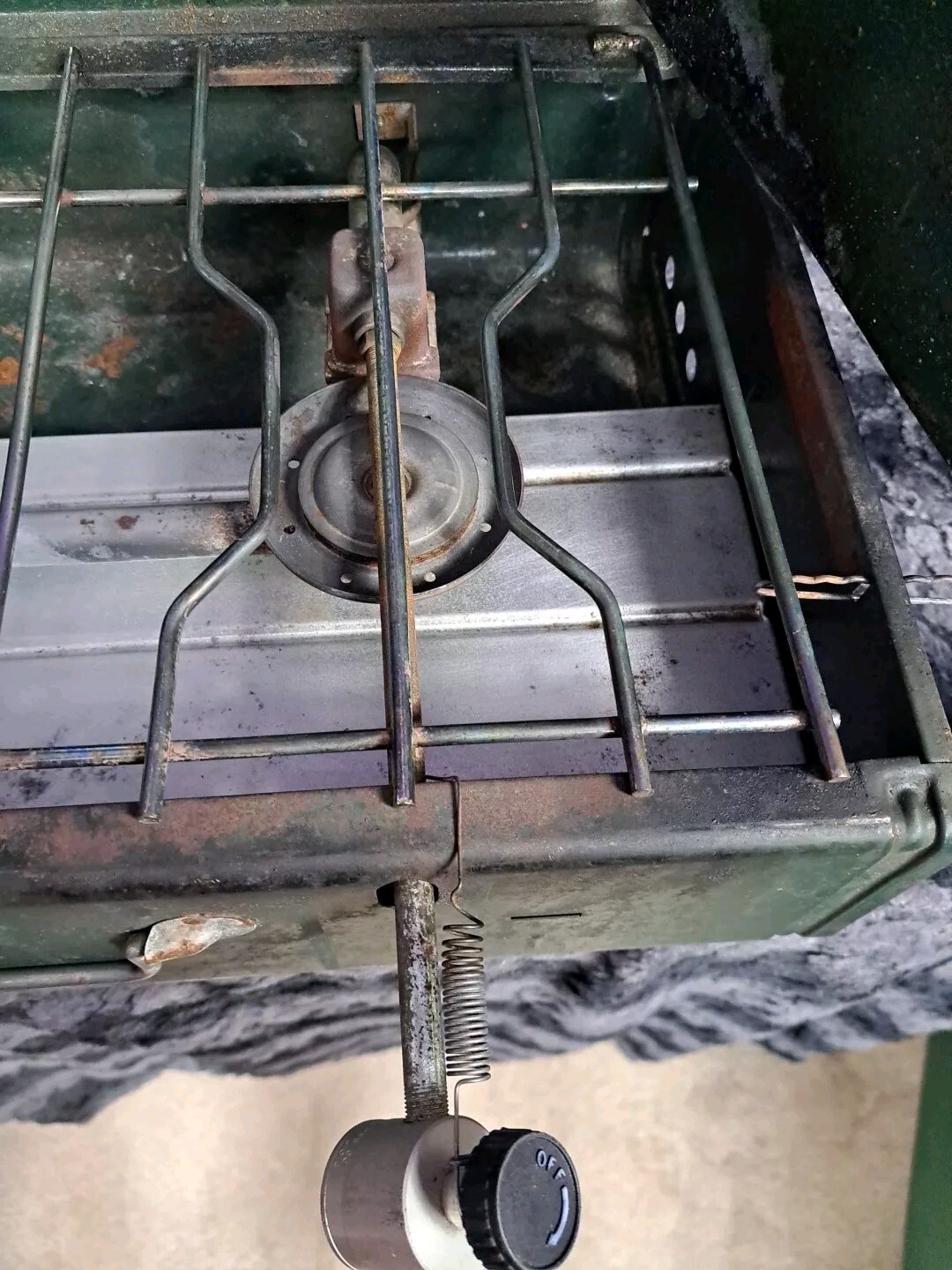 Coleman 413H 2 Burner Campstove Powerhouse NO TANK LP CONVERTED CLEAN & TESTED!