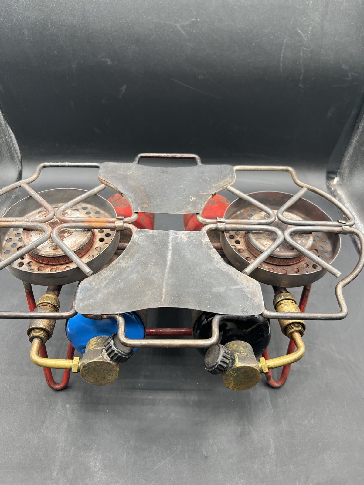 VTG BernzOmatic Porta Chef Propane Stove! Double Burner Model ST810A TESTED