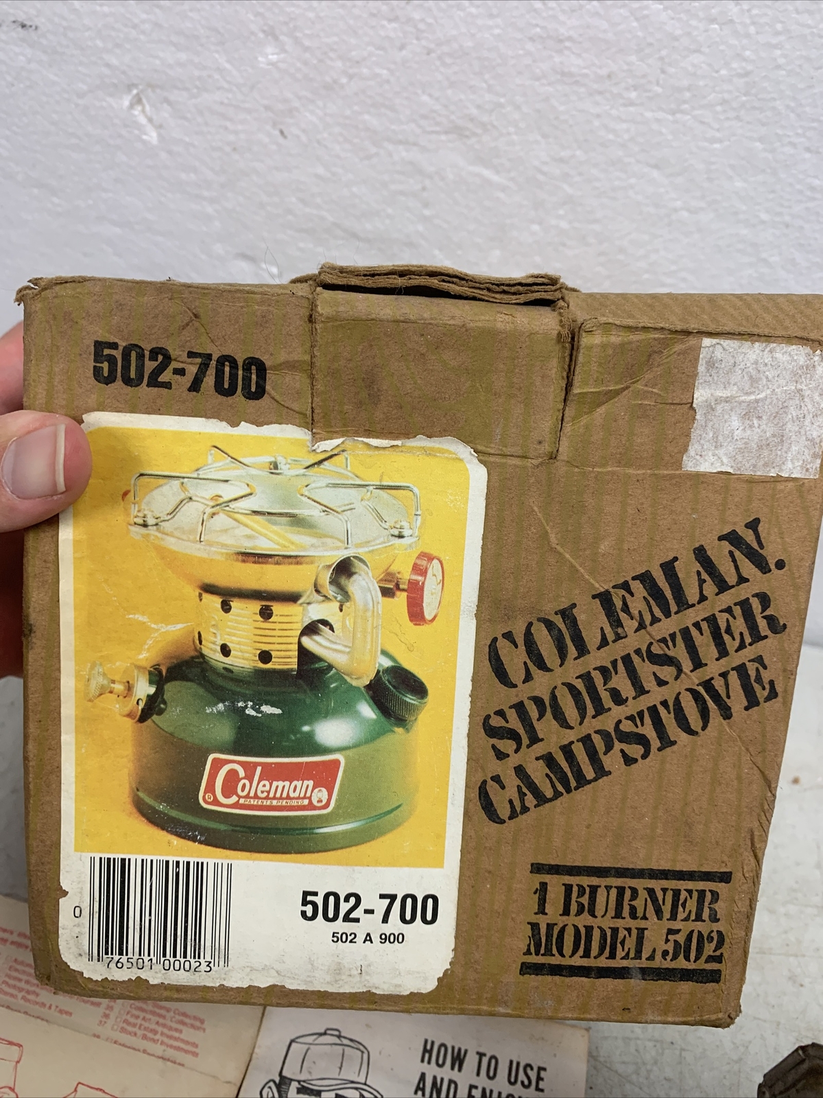 VINTAGE COLEMAN SPORTSTER SINGLE BURNER CAMPING COOKING STOVE MODEL 502-700 1984