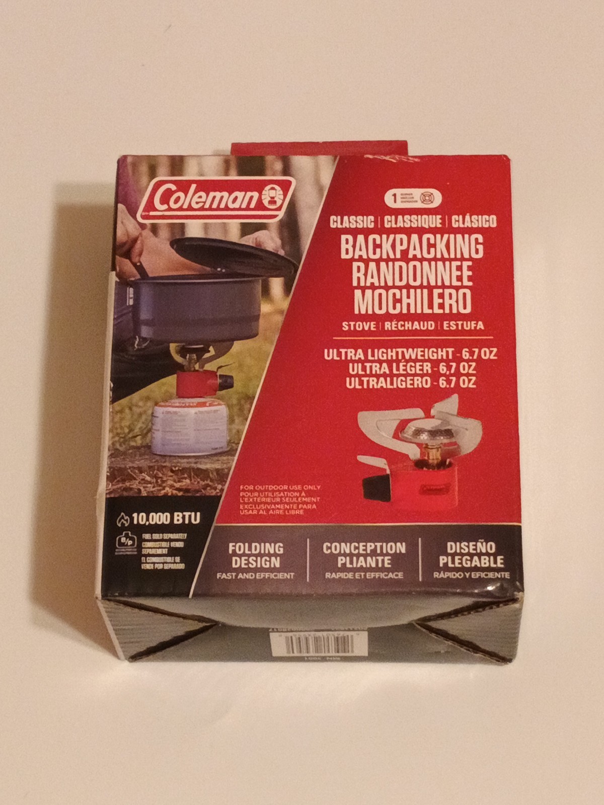 Coleman Single Burner Backpacking/Camping Butane-Propane Stove