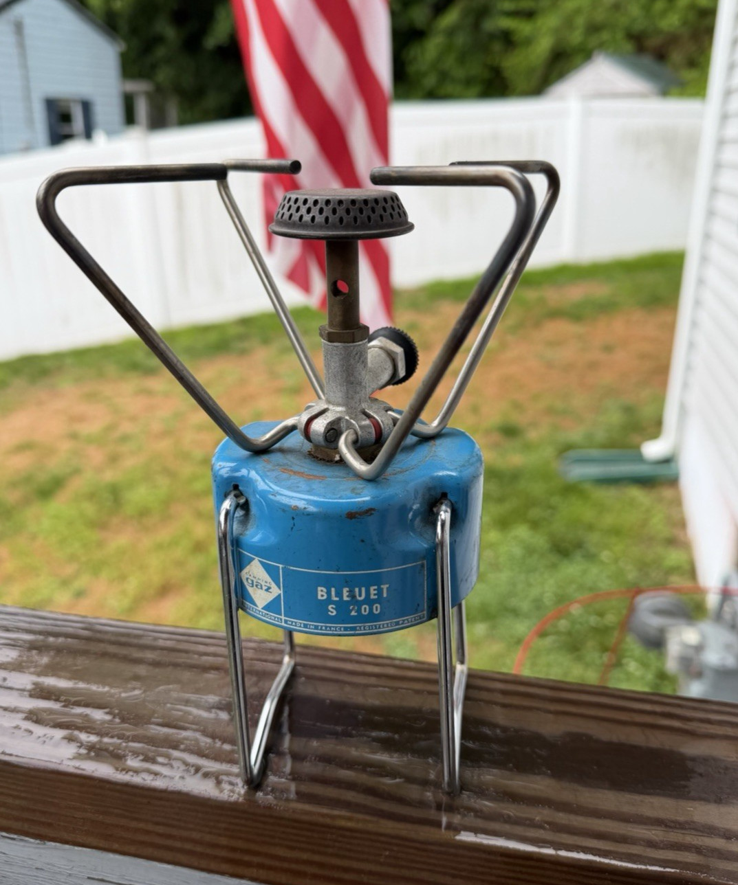 Vintage CAMPING GAZ BLUET S 200 Camp Stove 200 made in France FREE SHIP