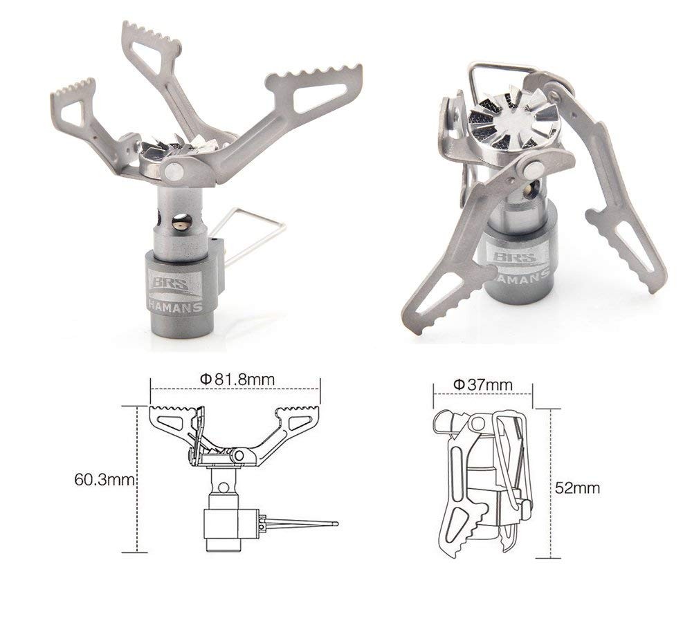 BRS 3000T Backpacking Camping Stove Pocket Portable Propane Ultralight Gear
