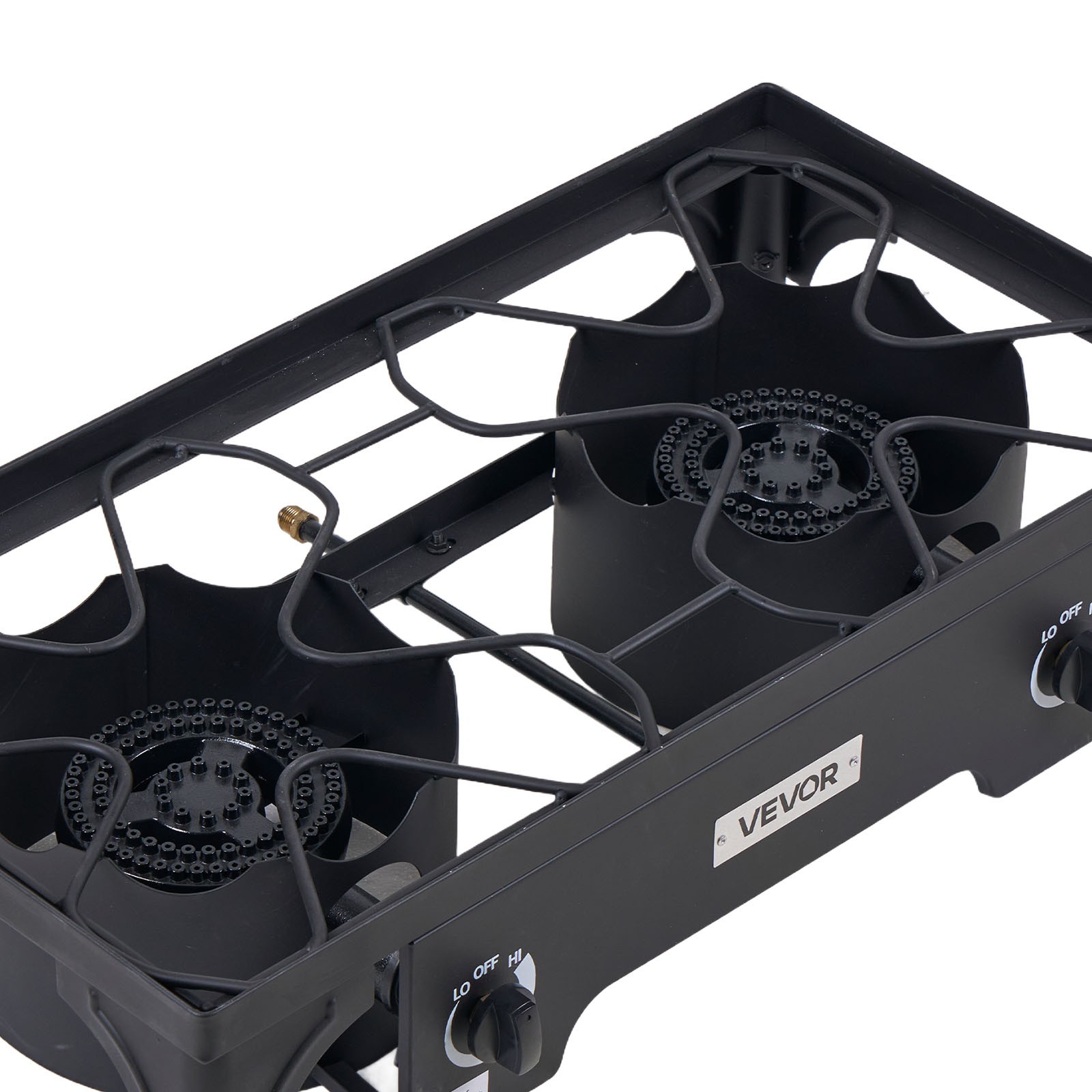 VEVOR 2 Burner Propane Gas Stove 150000 BTU Outdoor Camping Cooker with Shield