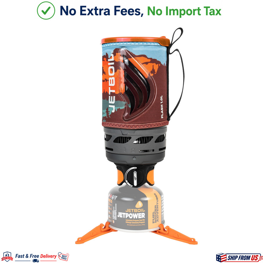 Jetboil Flash 1.0L Camping and Backpacking Stove Cooking System Mountainscape
