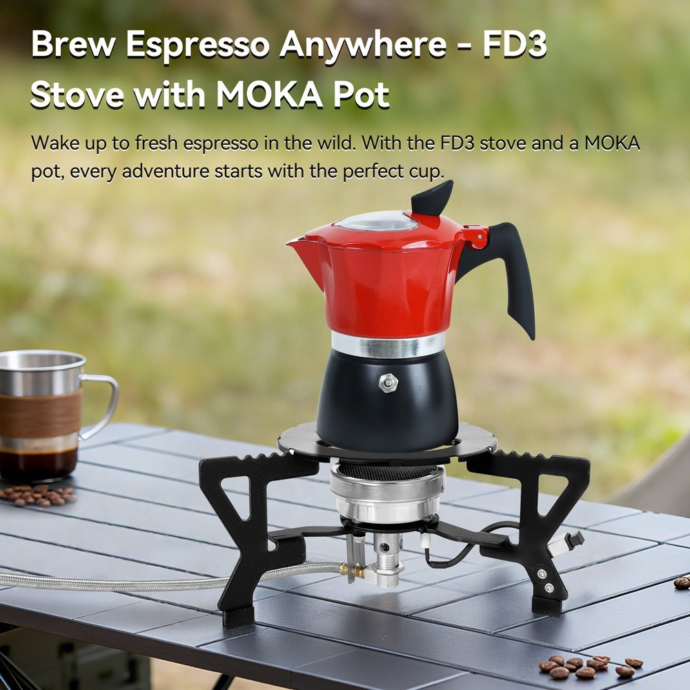 REDSUN FD3 Survival Gear Infrared Stove – Ultra-Light Burner with Foldable Stand