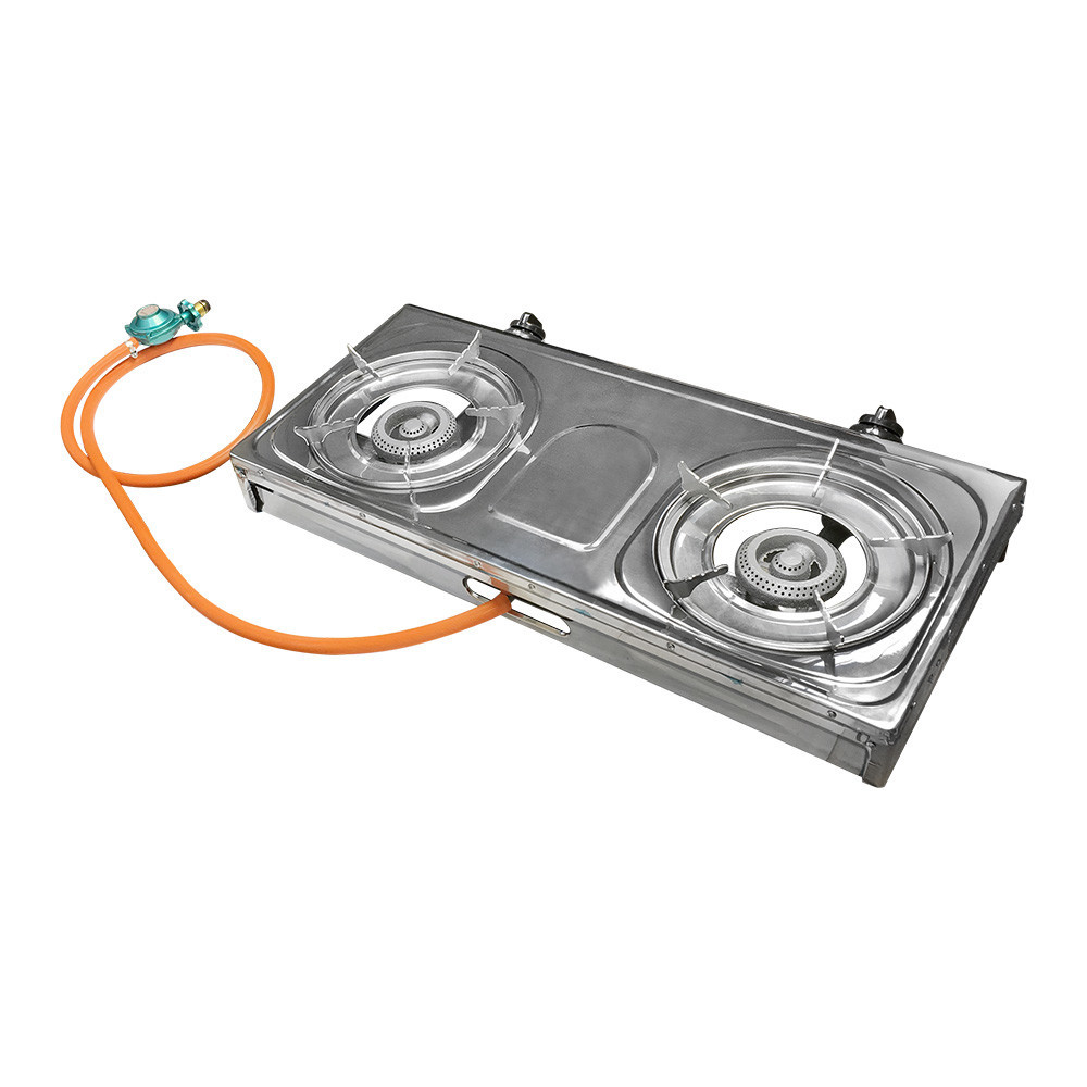 Portable Camping Outdoor 2 Burners Stove Propane Gas Stove BTU 20,000