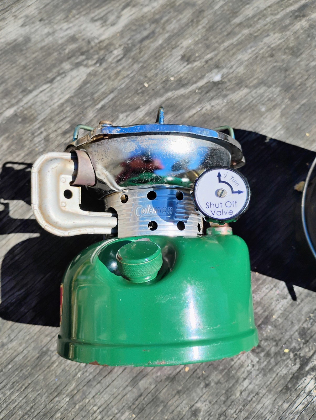 Vintage 6/80 Coleman 502-700 Sportster Camp Stove & Heat Drum 502-952 – Working
