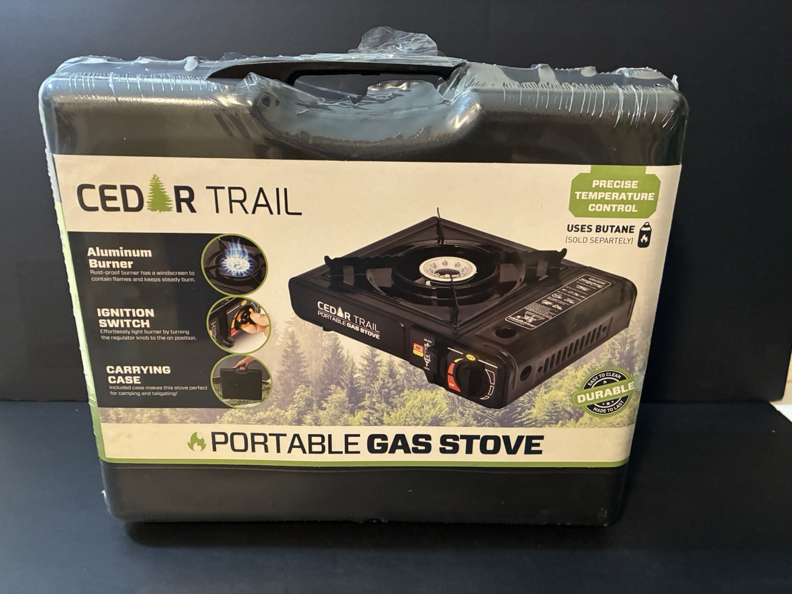 Cedar Trail Portable Gas Camping Stove Uses Butane ( Sold Separately)