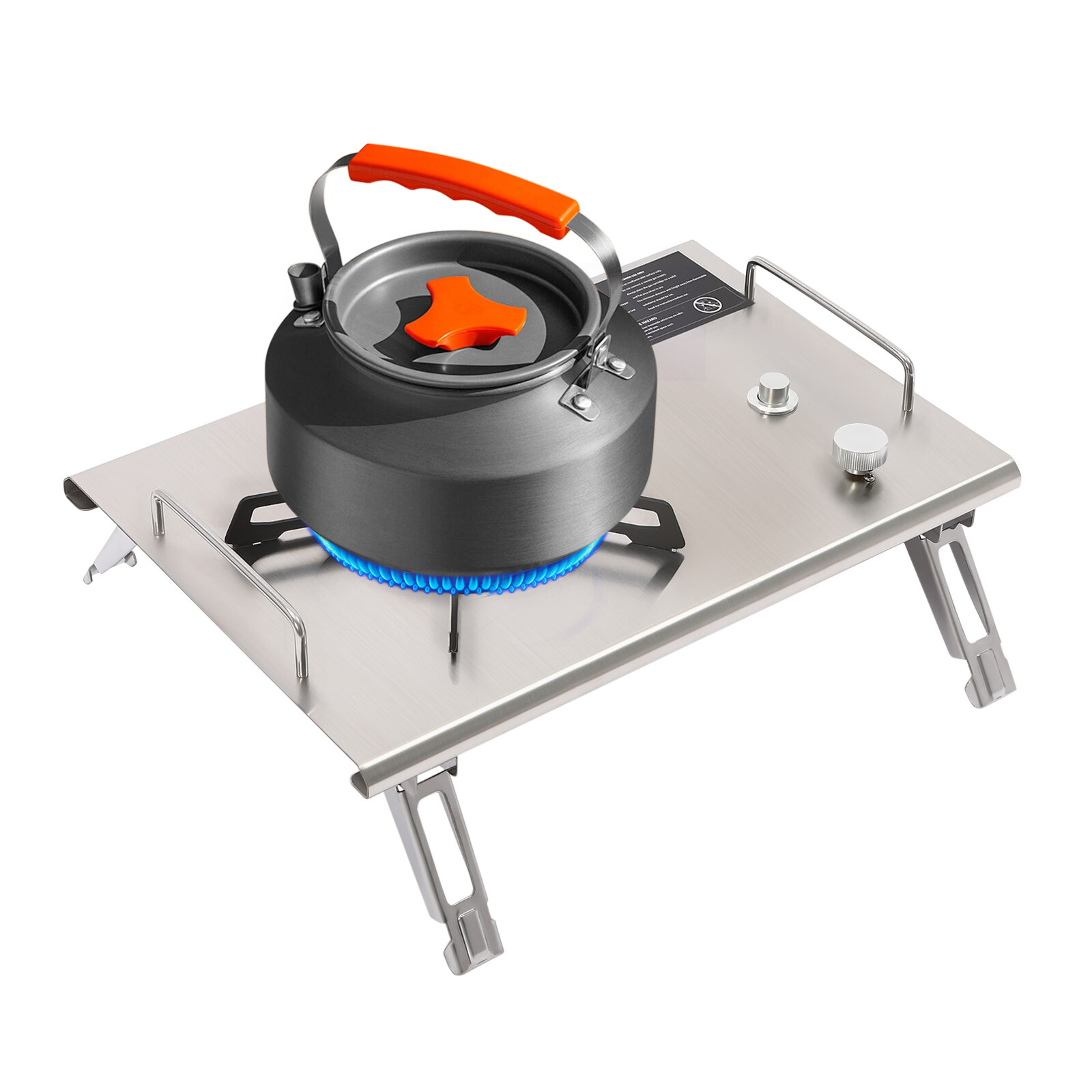 Portable 13,648 BTU Gas Stove, Stainless Steel, Single-Burner, Camping Stove NEW