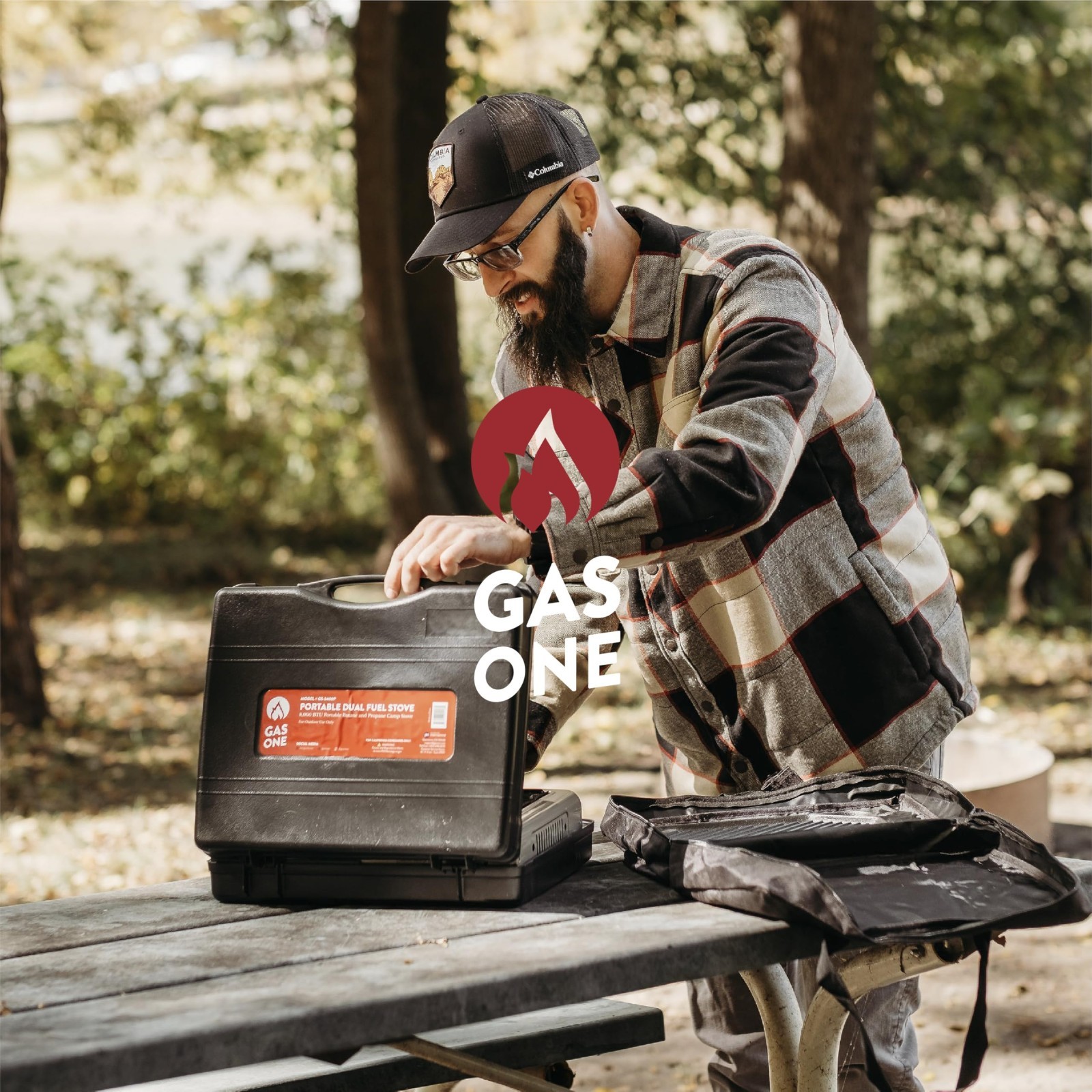 Portable Dual Fuel Camping Stove – Propane/Butane, Lightweight with Carrying Cas