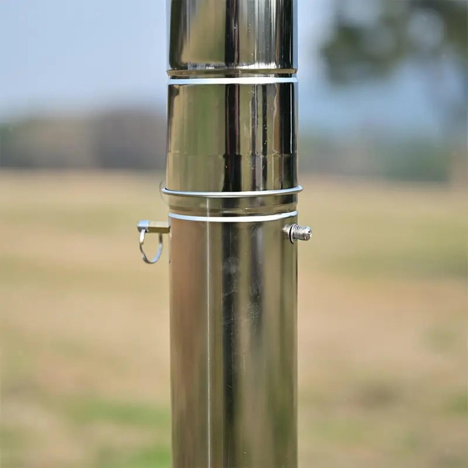 Chimney Tubes Camp Stove Tube Extension Portable Fast Heating with Storage Pouch