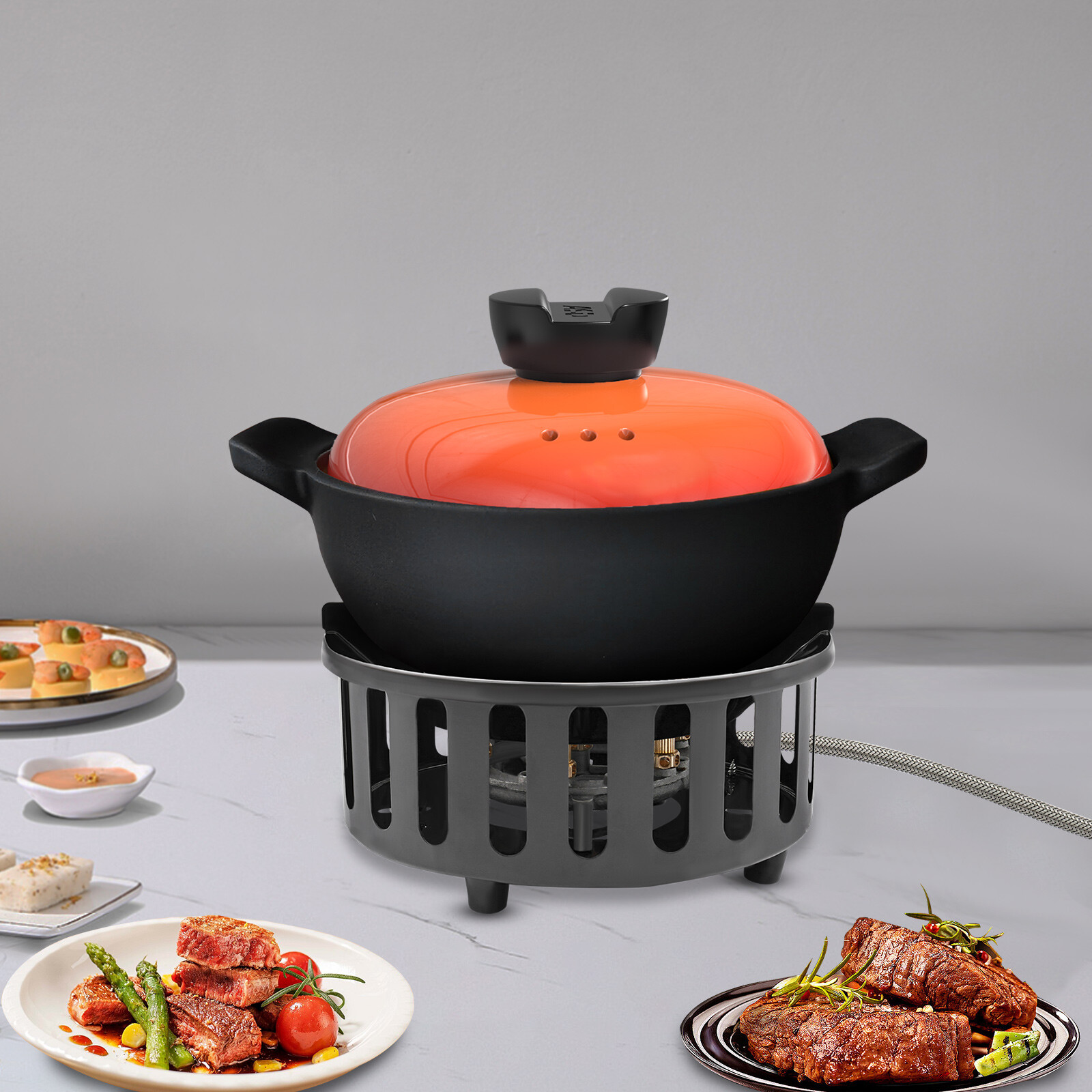 Propane Burner Single Propane Stove Windproof Gas Stove for Outdoor Cooking