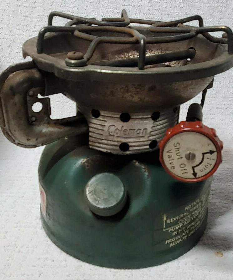 VTG 1972 COLEMAN 502-700 SPORTSTER SINGLE BURNER CAMP COOKING STOVE 5/72 & BOX