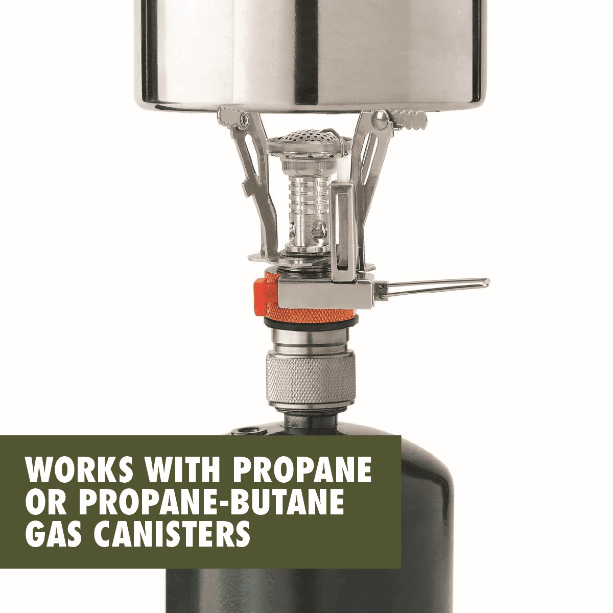 Ozark Trail 4 Piece Portable Camping Stove Adapter and Stand Set, Propane