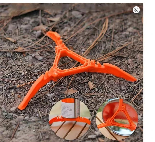Portable Gas Canister Stand Tripod Folding Stove Base Holder