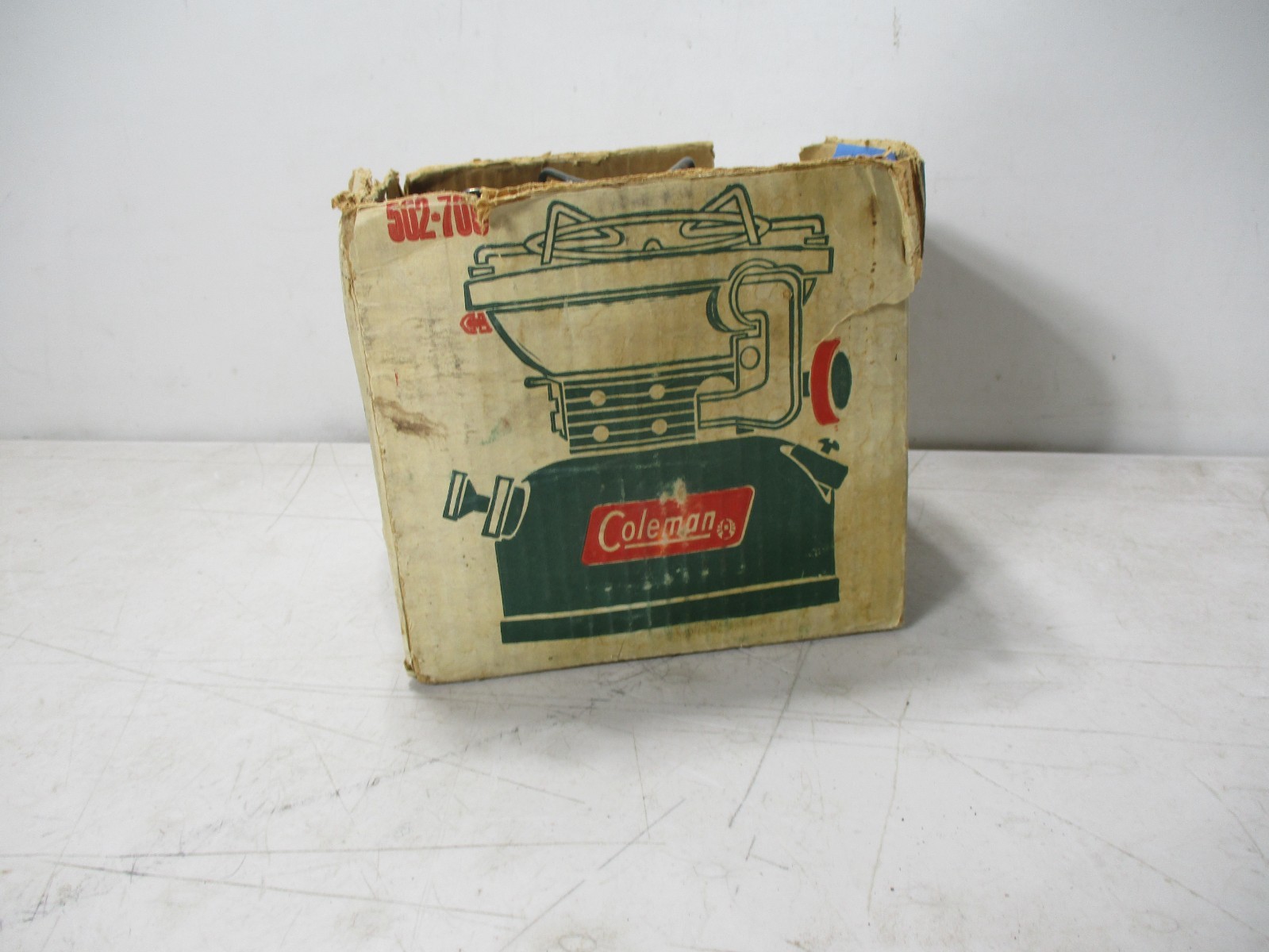 Vtg 12/1968 Coleman 502 Camp Stove Green Backpacking Made in USA Hike Cooking