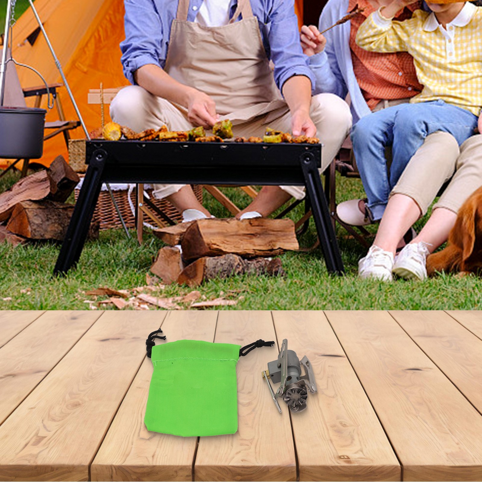 BRS3000T Titanium Outdoor Gas Stove Ultralight Cooker for Camping & Picnic