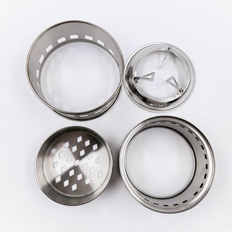 Outdoor Camping Wood-burning Stove Backpacking Portable Survival BBQ Panic Stove