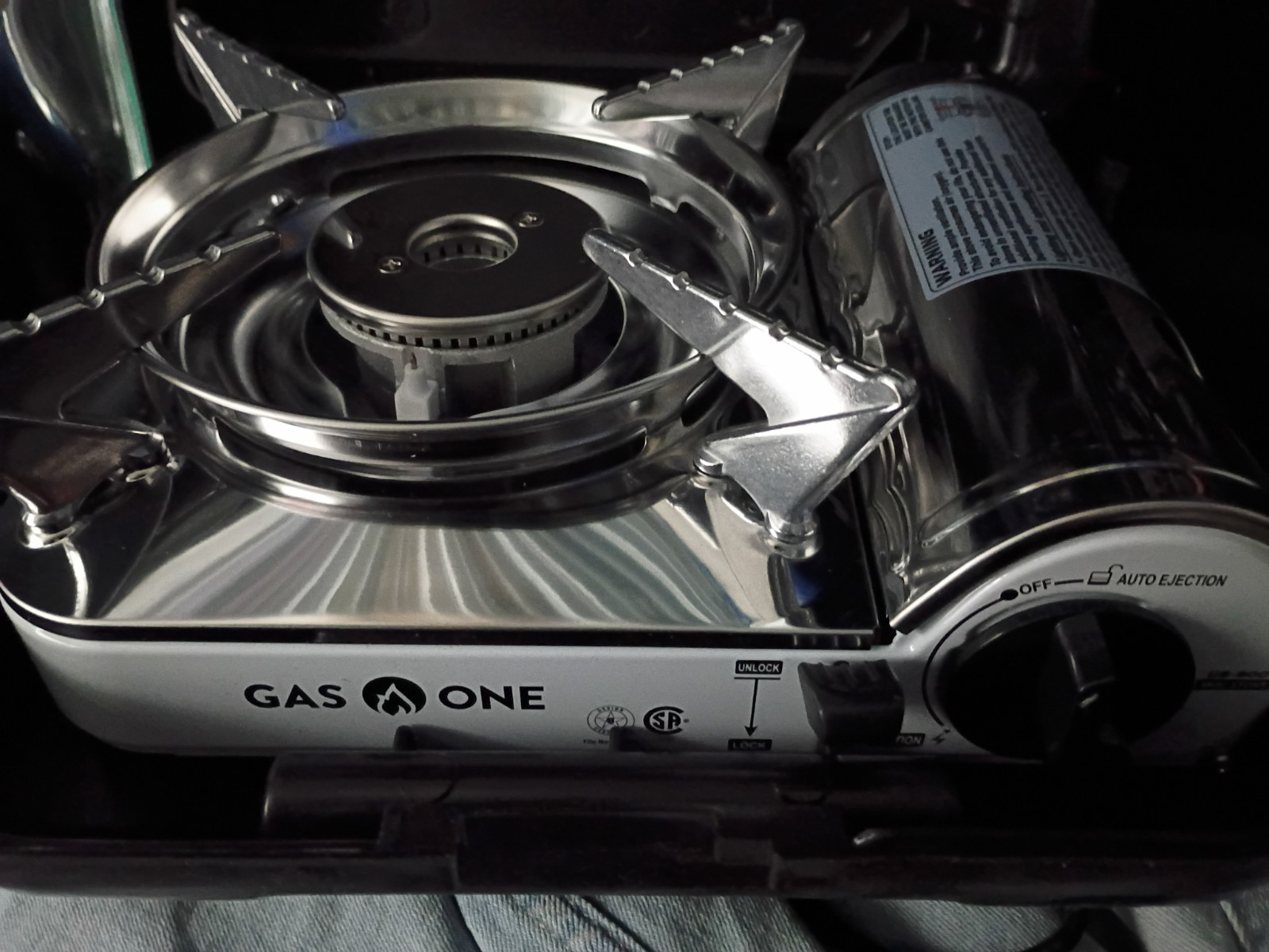 Gas One GS-800 7000 BTU 1-Burner Portable Butane Camp Stove w/ Carry Case