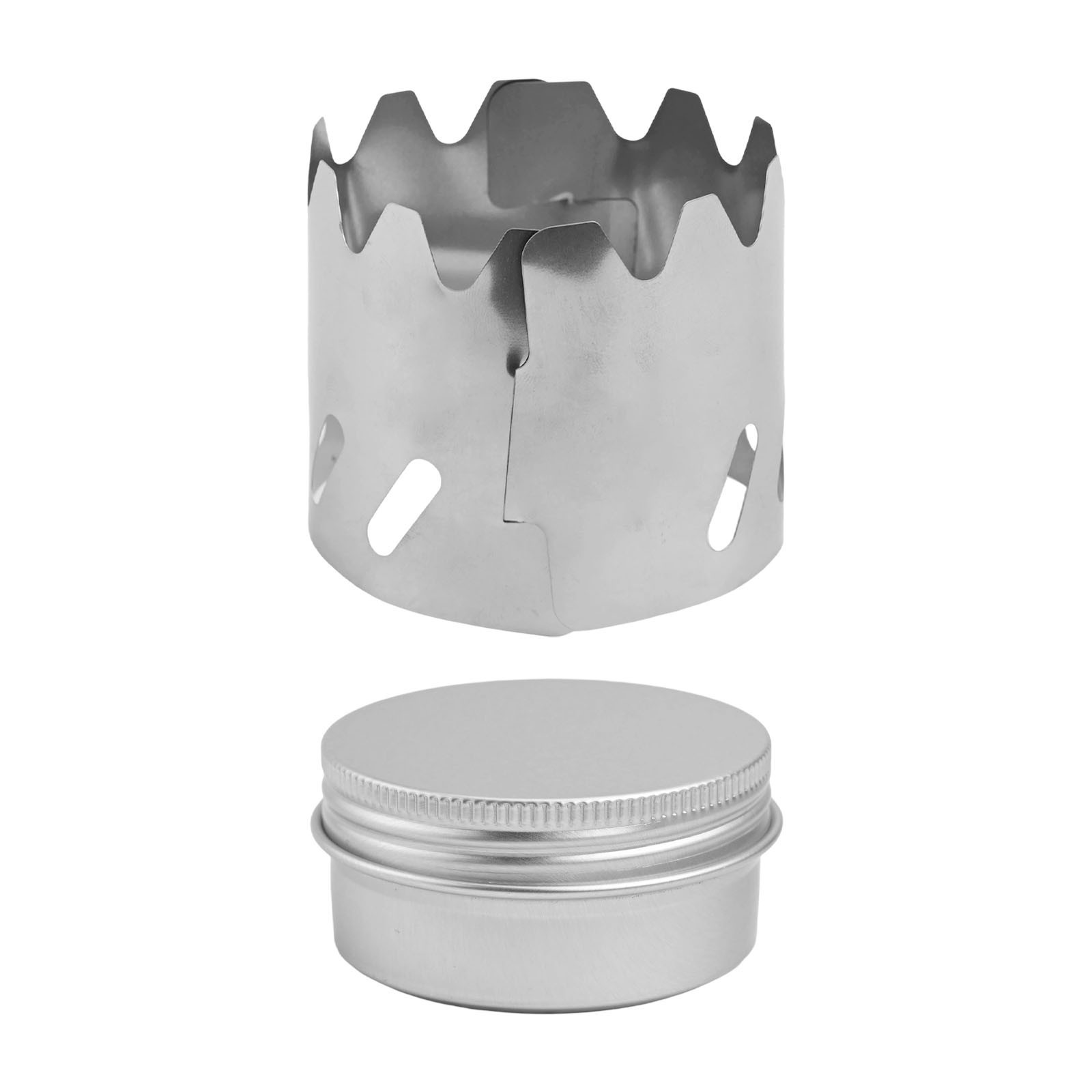 Backpacking Alcohol Stove Windshield with Fire Cover for Hiking and Picnics