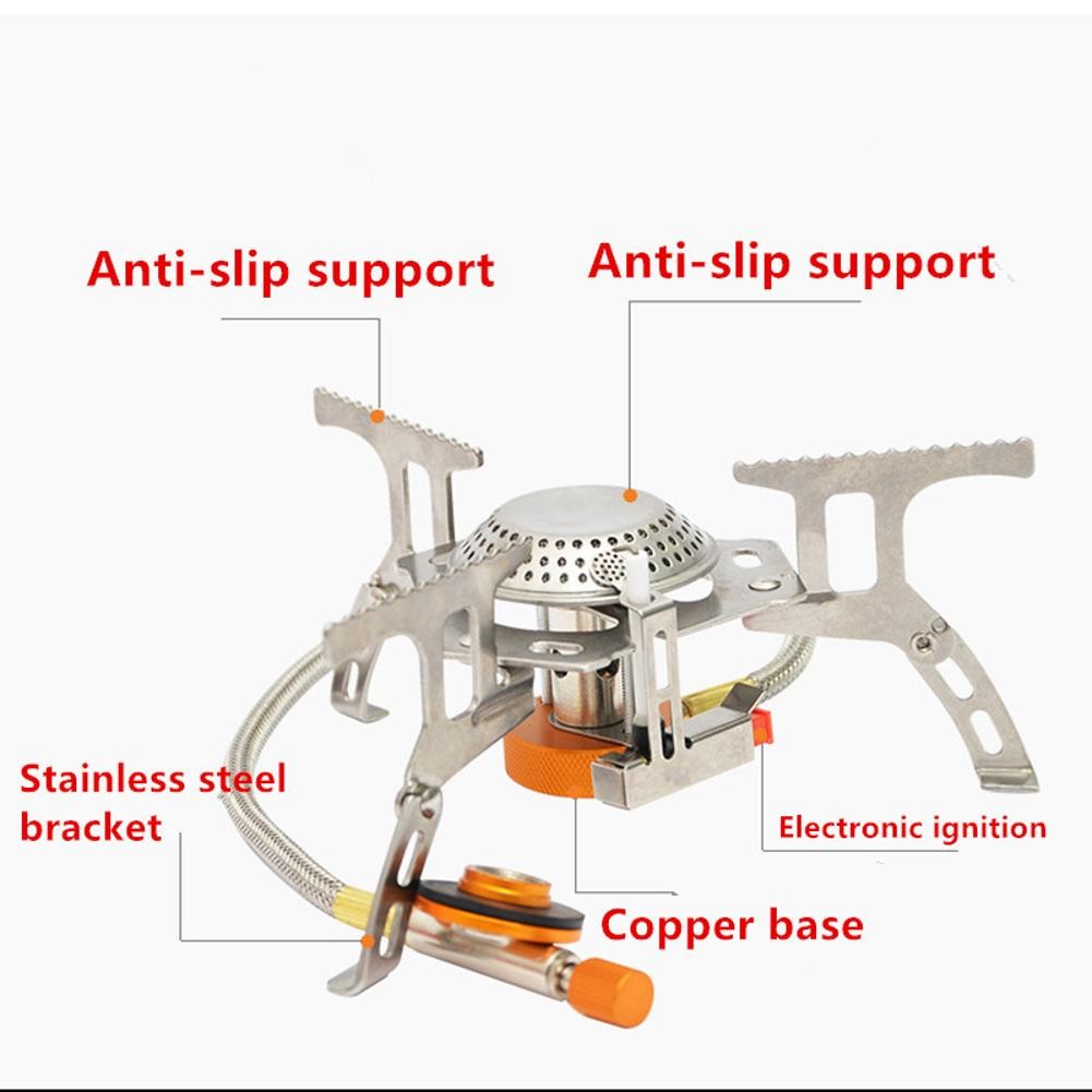 New 3500W Outdoor Picnic-Gas Burner Portable Backpacking Camping Hiking Stove