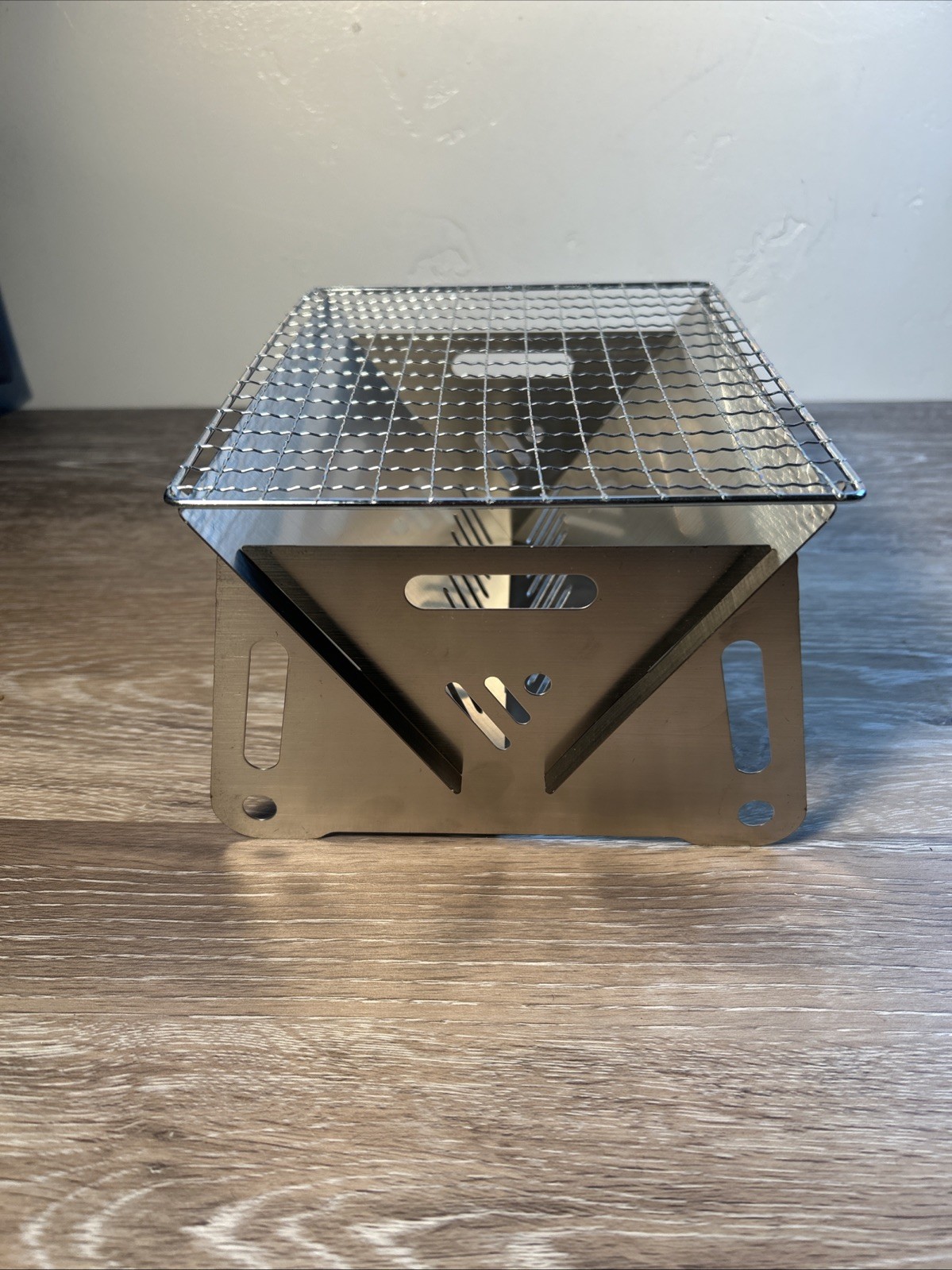 Portable Fire pit, Table Top Grill, Only 9 Ounces For Hiking, Backpacking, Etc.