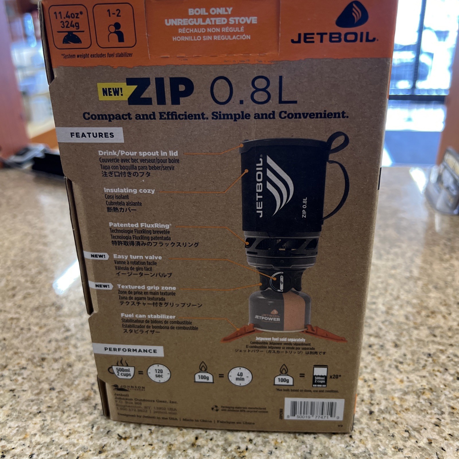New Jetboil Zip 0.8 L Fast Boil System – Brand New In Box Free Shipping
