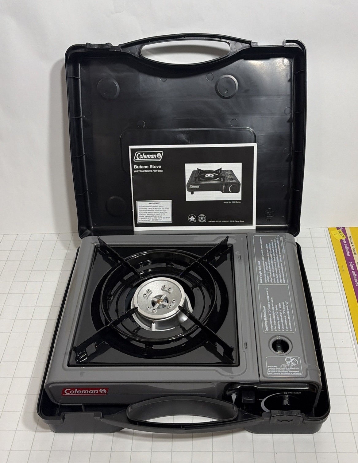 COLEMAN PORTABLE TABLETOP BUTANE STOVE 2800 SERIES Never Used emergency
