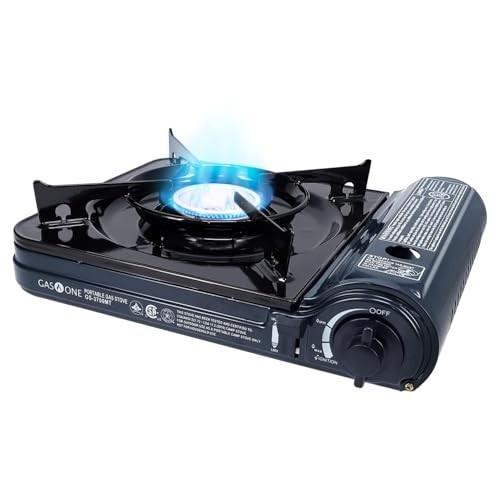 Portable Butane Gas Stove 10000 BTU with Carrying Case CSA Listed Camping Grill