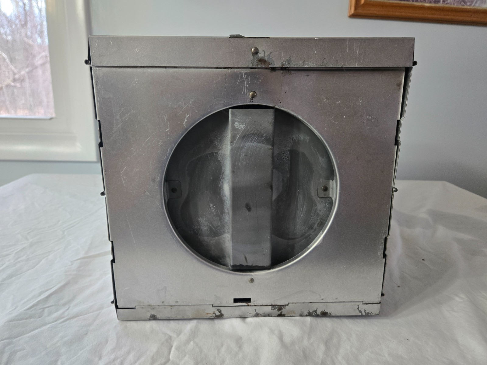 VTG COLEMAN SILVER FOLDING CAMP STOVE TOP OVEN W/ORIGINAL BOX AND INSTRUCTIONS