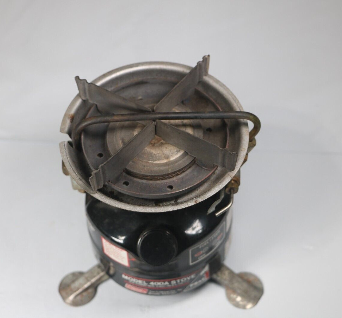Vintage Coleman Peak 1 Lightweight Backpack Stove Model 400A Dated 4-86
