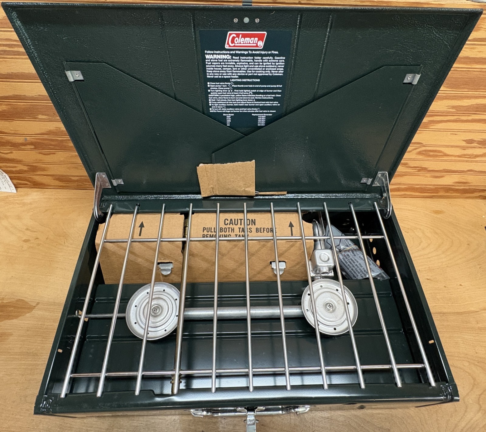 Vintage Coleman Powerhouse 414-700 Dual Fuel 2-Burner Camp Stove Made in USA