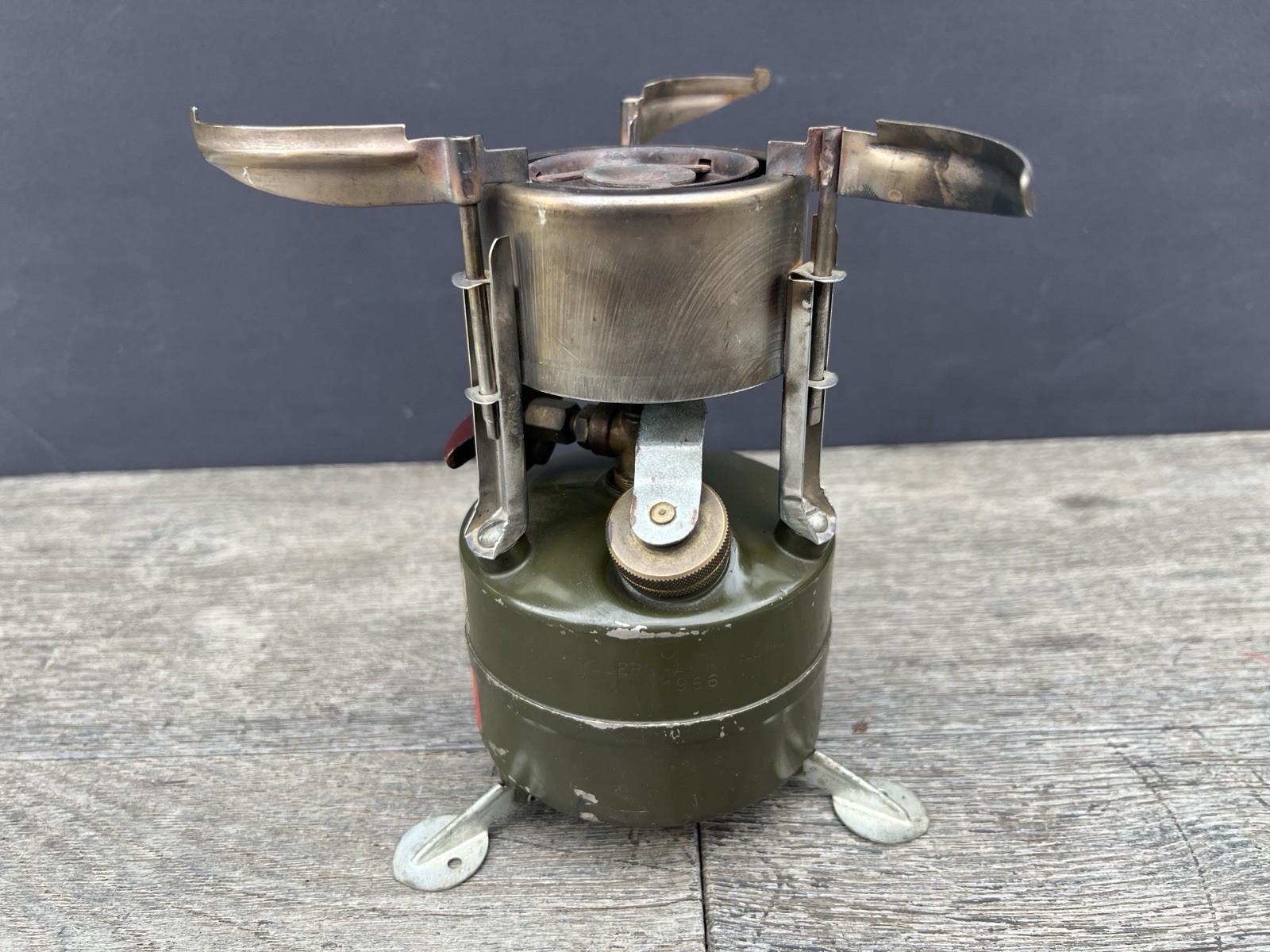 Vintage 1966 U.S. Military Rogers Akron M-1950 Gasoline Portable Camp Stove