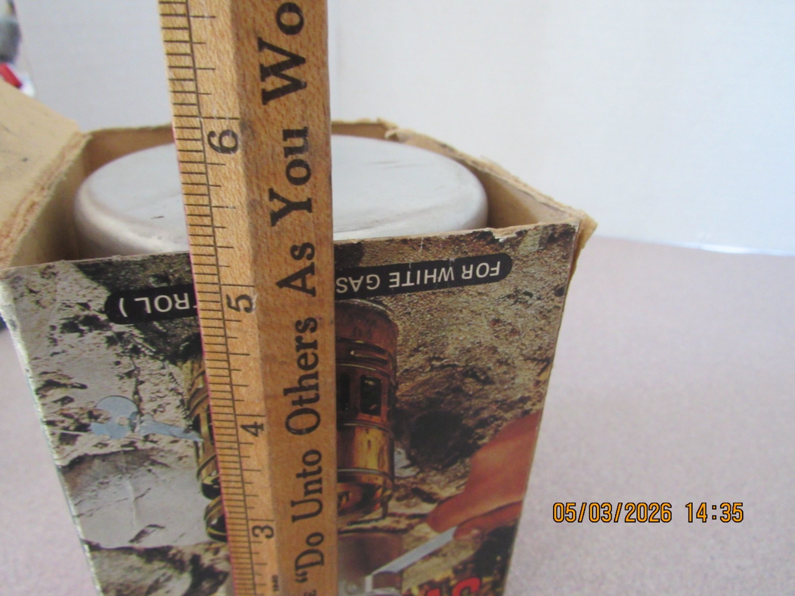 Svea 123 Brass Backpacking Camp Stove Sweden w/ Box